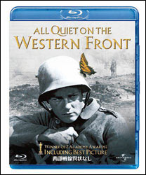 映画「西部戦線異状なし」 。監督：ルイス・マイルストン。主演のリュー・エアーズは、以後、戦闘行為を伴う兵役と、好戦的な映画への出演を拒否した