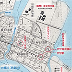 昭和14年発行の蒲田区地図　※「パブリックドメインの図像（根拠→）」を使用
